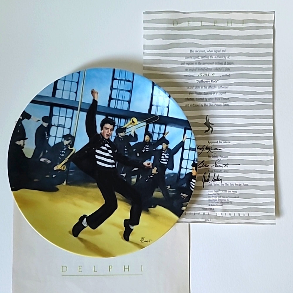 New Delphi Jailhouse Rock Decorative Plate, Elvis Presley